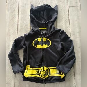 Awesome DC Comics Jumping Beans Black and Yellow Batman Hoodie  Zip-Up  Sz. 4